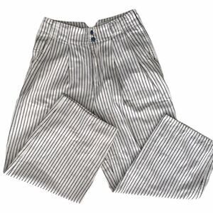 Urban Outfitter Wide-leg White And Blue Stripe Pants